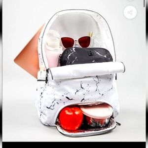 Buffbunny New White Marble Gamechanger Backpack